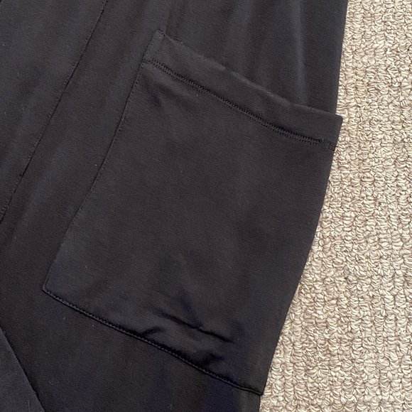 Bobeau Open Front Long Black Cardigan - Picture 8 of 12